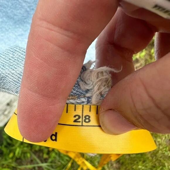 TORRID  Boyfriend Light Wash Distressed raw hem Jeans Plus Size 22 tall - Picture 8 of 9